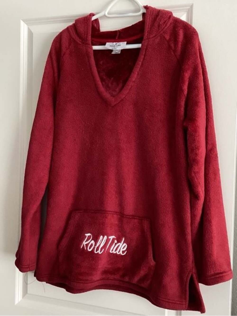 Roll Tide Plush Hooded Pullover Sweatshirt - Red